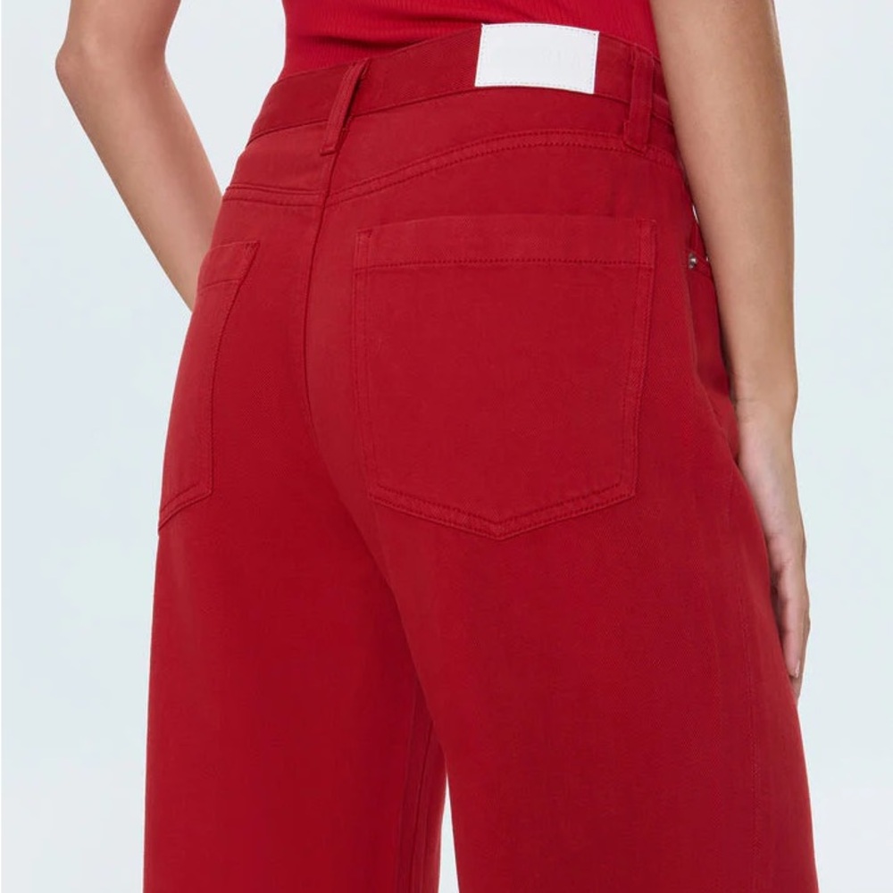NWT Pistola Red SAMBA JADYN LOW SLUNG PALAZZO PANT Size 25 - Picture 3 of 8